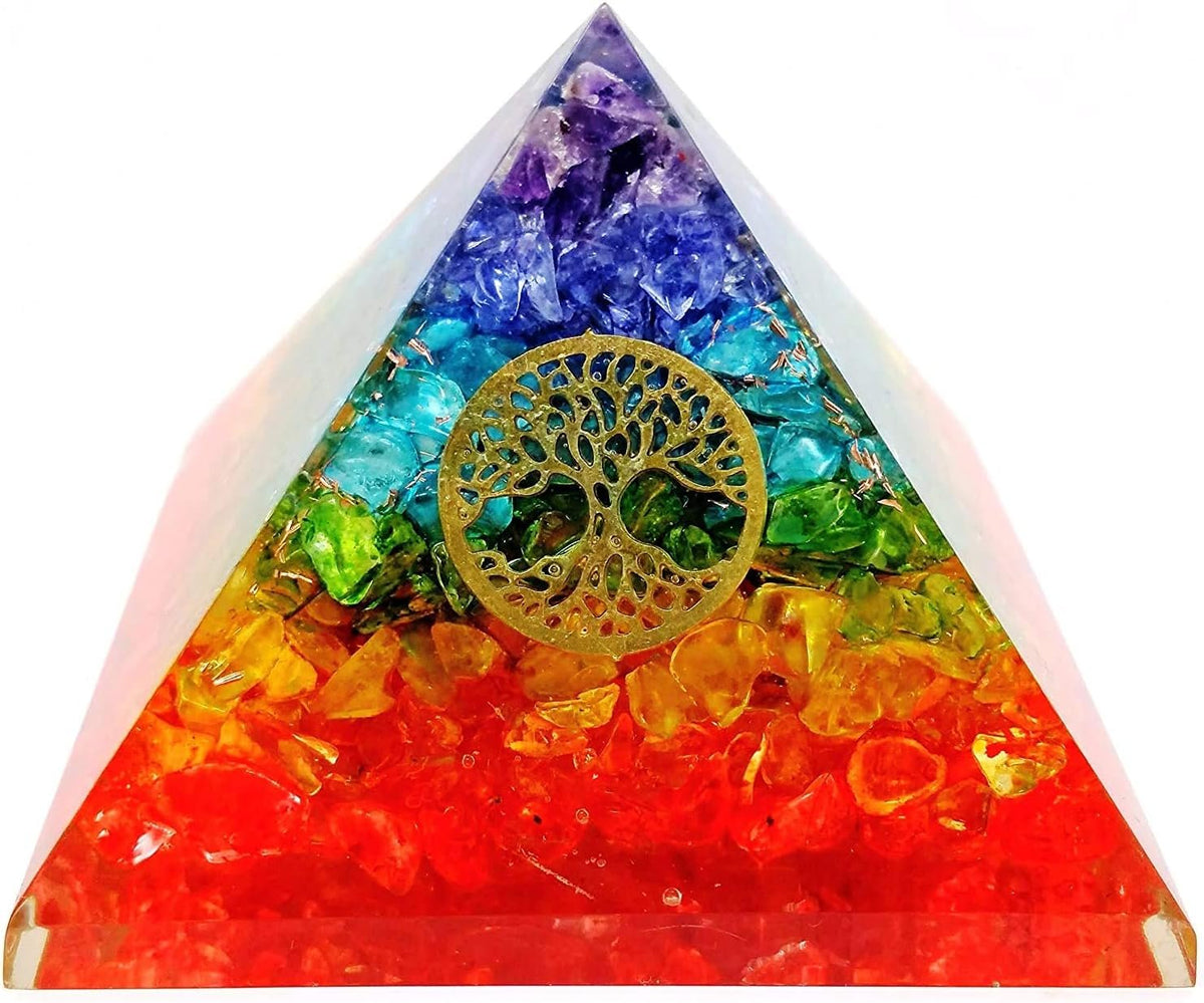 Seven Charka Orgonite Pyramid-1