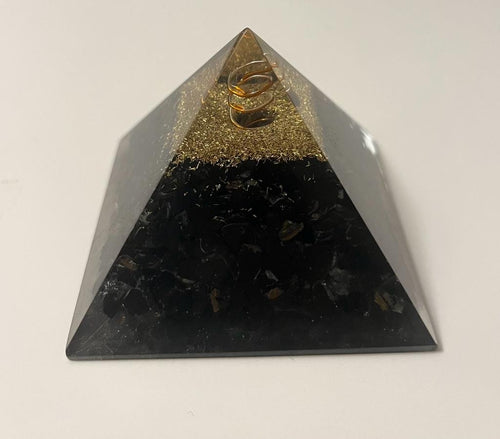 Black Tourmaline Orgonite Pyramid-1